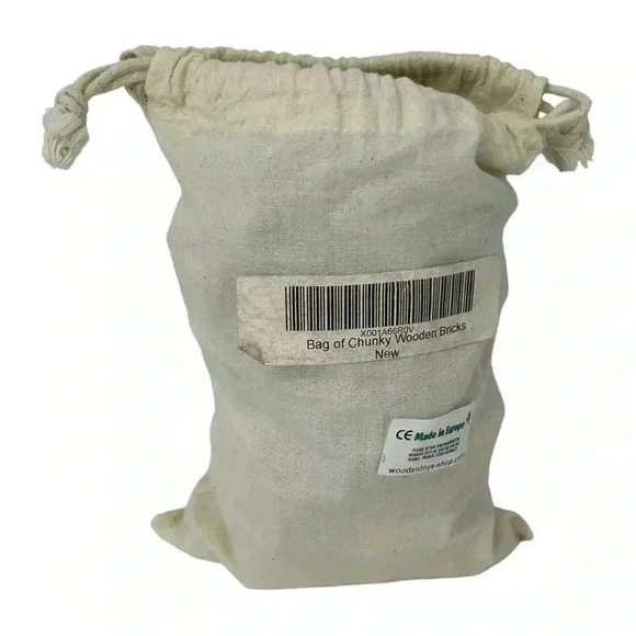 WOODEN BUILDING BLOCK HAND PAINTED NON TOXIC PAINT HANDMADE MULTI COLORED TOY - Picture 7 of 9